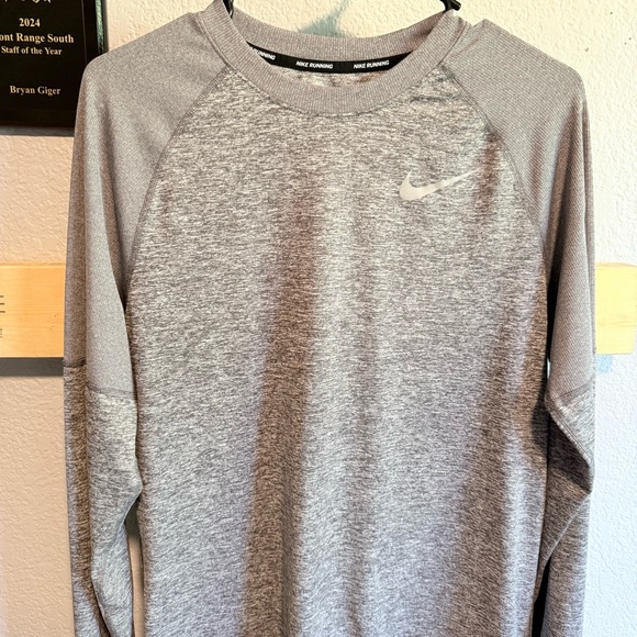 Nike Other - Nike Dri-Fit Running Long Sleeve Shirt Gray – Men’s Small